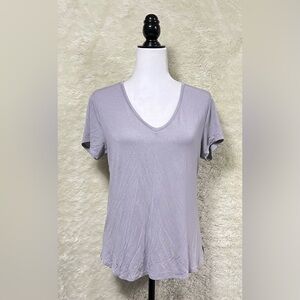 P.J. Salvage V-neck Lace Back Soft Modal Top